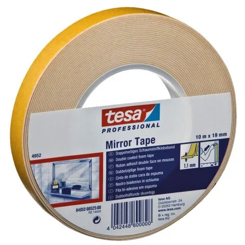 Nyhet 4952 Tesa Monteringstejp dubbelhäftande, vit 50 m x 25 mm