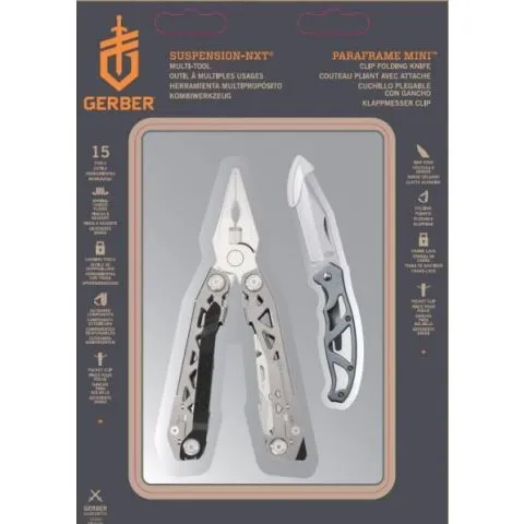Sista chansen Suspension Nxt & Mini Paraframe Gerber Multiverktyg ink fickkniv