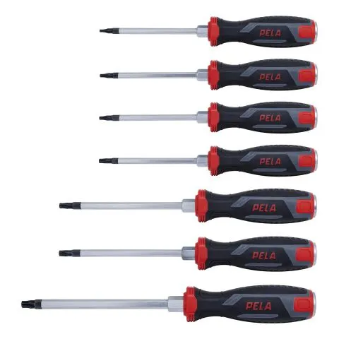 I lager 549457 PELA Skruvmejselsats torx, 7 delar