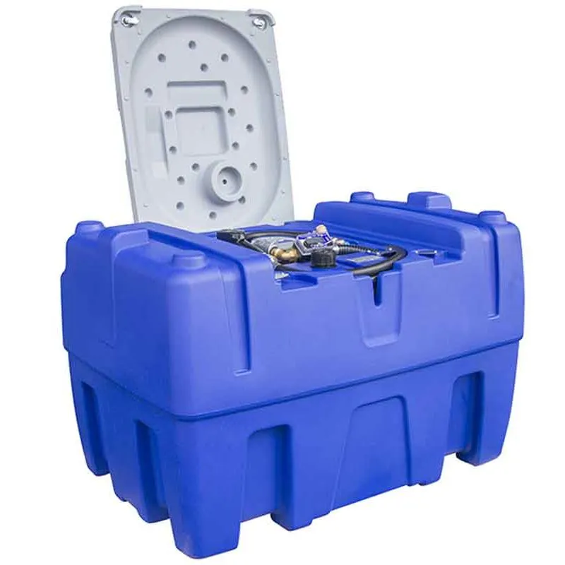Snabb frakt Mobil dieseltank 440 liter med lock 24V Adam Pump