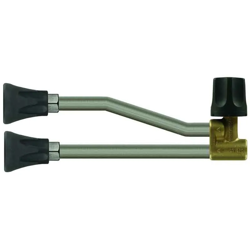 Dubbelt Spolrör 210 mm. 1/4" Toppventil ST-53 R+M de wit Suttner Premium