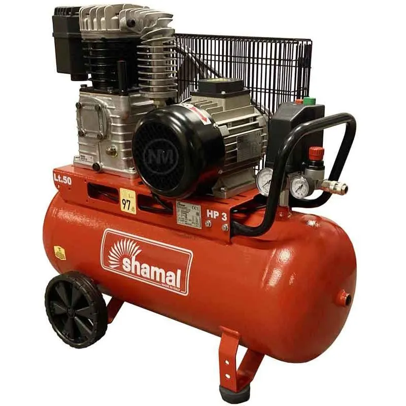 Expressleverans Kompressor 3hk 50 liter tank 3-fas Shamal