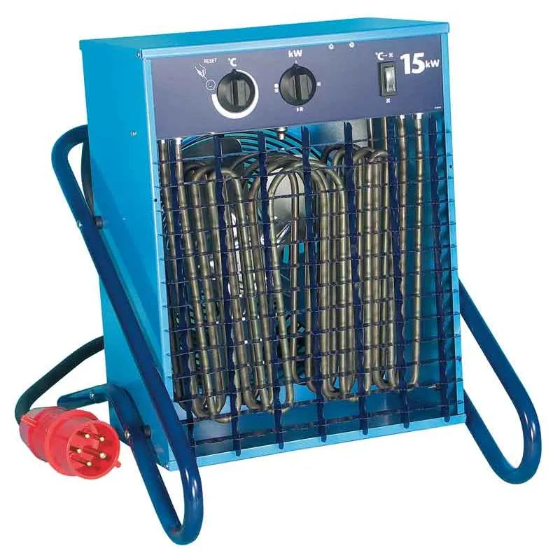 Fri frakt Värmefläkt 15 kW Byggfläkt VF 15 med sladd och CEE-don 400V El-Björn