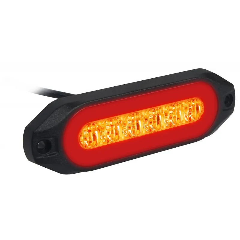 Pos-/blixtljus röd/orange 12/24v Award Begränsat erbjudande