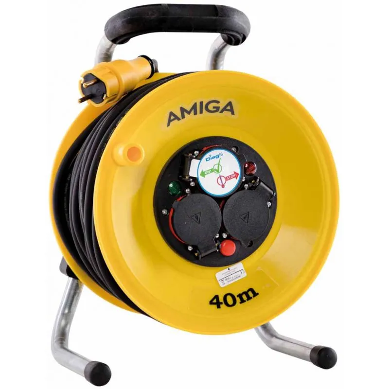 Rabatt Kabelvinda 40 meter 3680W 3X1,5 Amiga