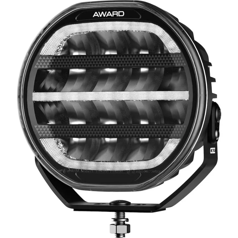 Rea Lynx extraljus 7" svart med pos.ljus 12/24v Ampro