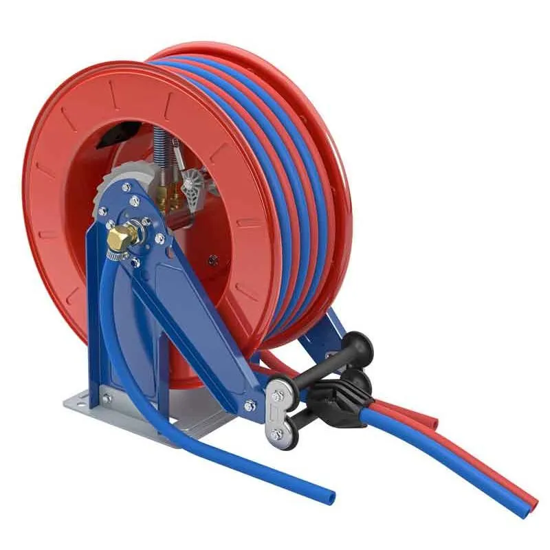 Slangupprullare Acetylen/Oxygen 20 bar 2x10x17 mm. 15 meter Faicom Fri frakt