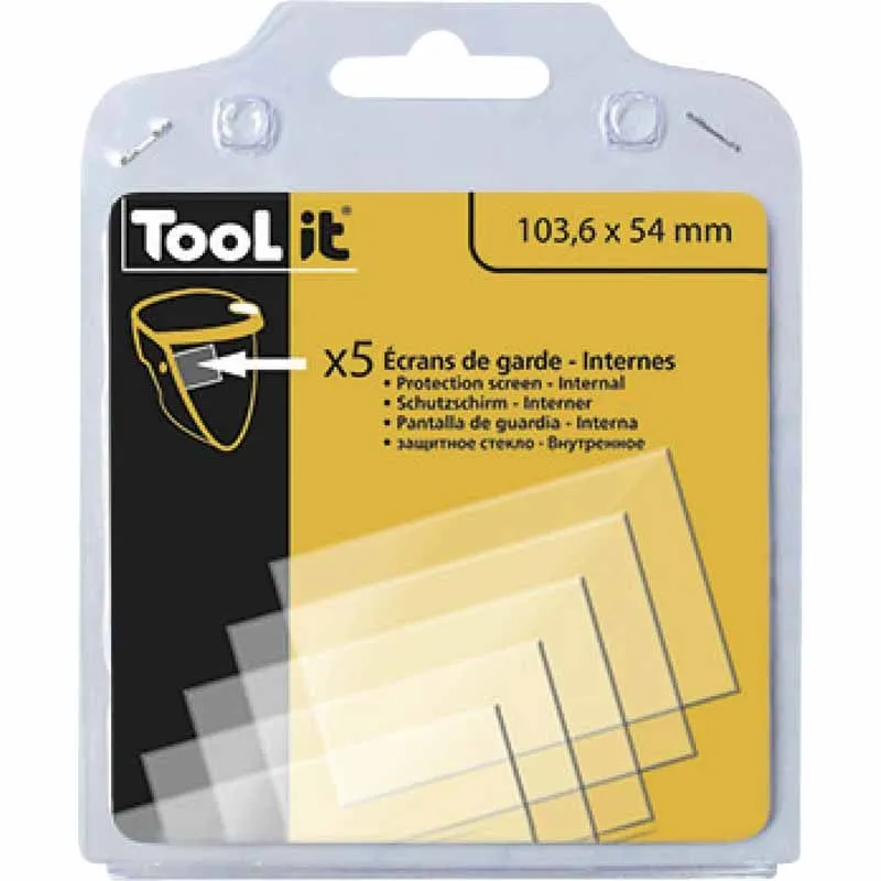 Inre glas till svetshjälm 103.6x54 mm 5-pack GYS I lager
