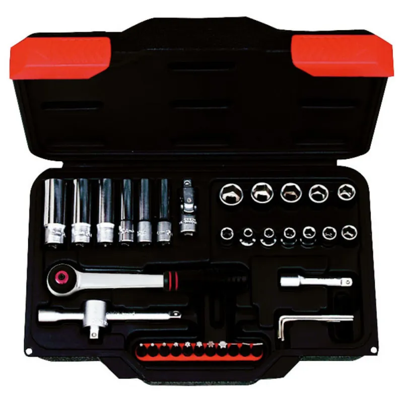 Hylsnyckelsats 1/4" 38 del Ampro Sista chansen