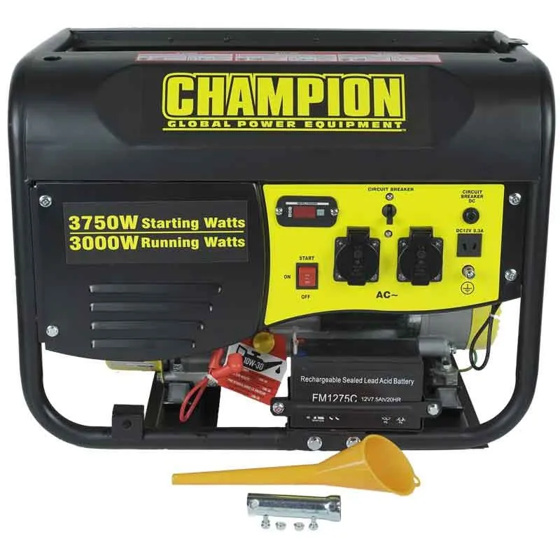 Bensinelverk 3500 watt Elverk Champion Sänkt pris