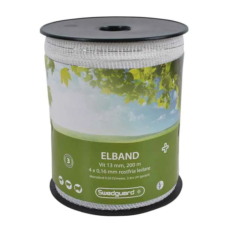 Elband + 13 mm vit 200 m 4x0,16 Endast denna vecka