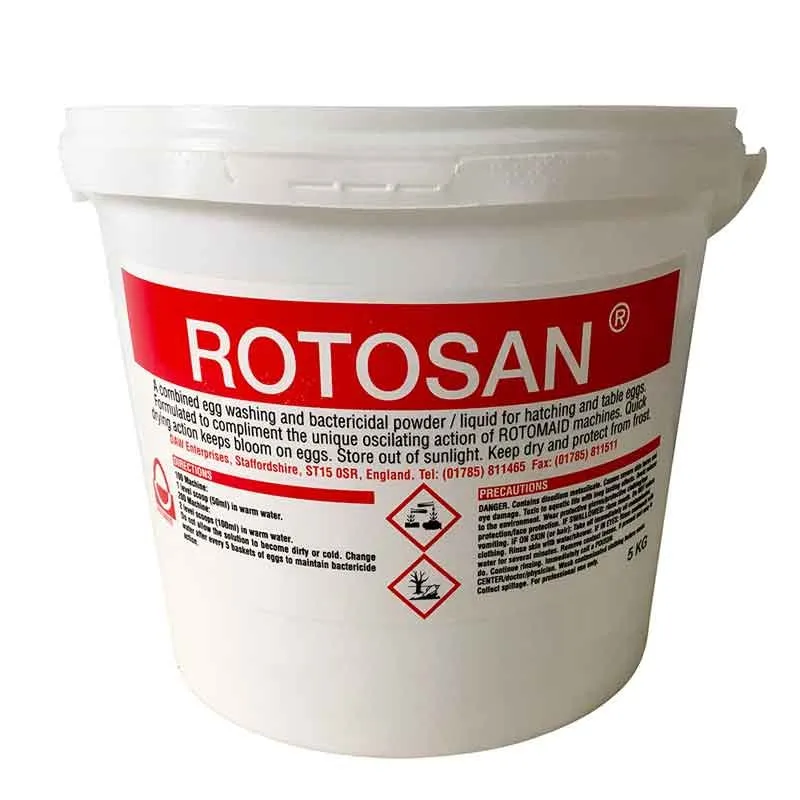 Begränsad tid Äggtvättmedel, Rotosan, 5 kg till äggtvättmaskin