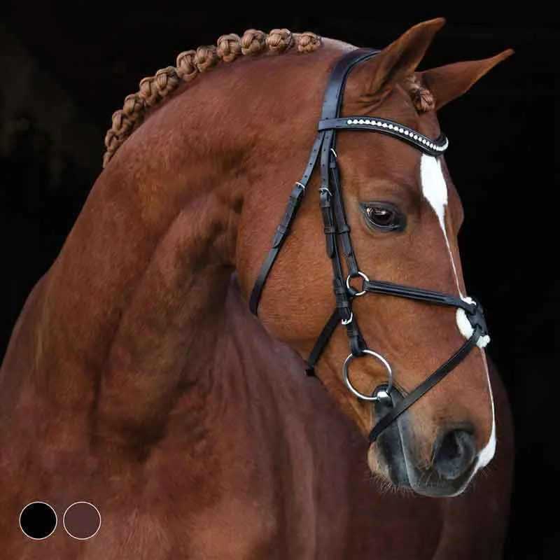 I lager Hansbo Sport Träns OPAL Pullarnosgrimma full brun