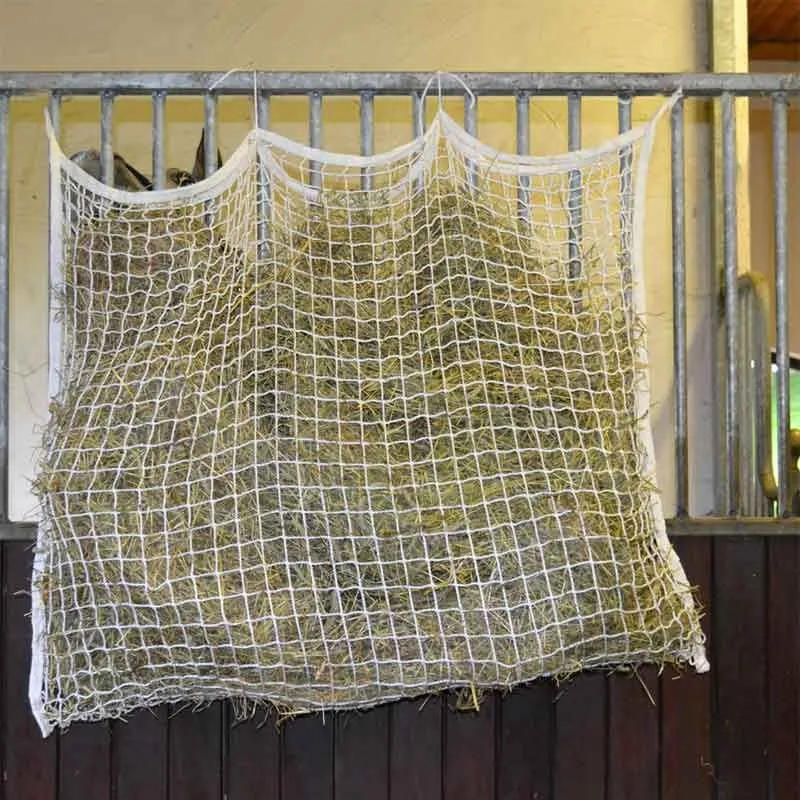 Hönät finmaskigt 80 x 90 cm vitt slow feeder Sista chansen