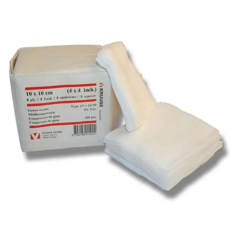 Trygg betalning Kompress i gasväv Kruuse ej steril 10 x 10 cm till djur