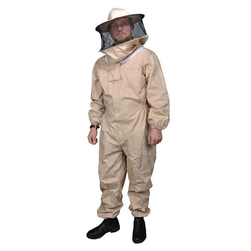 Begränsad tid Bioverall/huva 100% bomull XXXL vit
